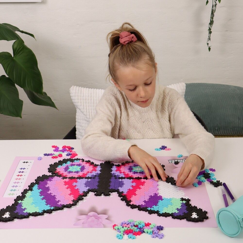 Puzzle by number Plus-Plus vlinder (800st)