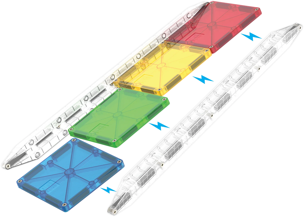 MAGNA-TILES - Rail Racers Deluxe - 90 stuks