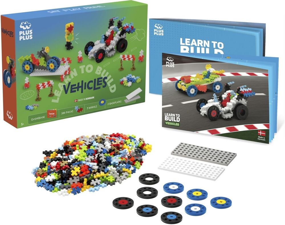 Learn to build Plus-Plus voertuigen (500st)