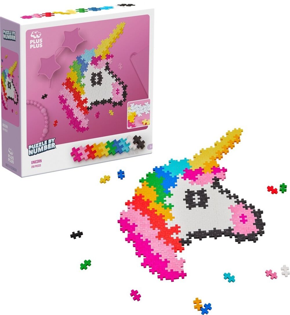 Puzzle by number Plus-Plus Eenhoorn (250st)