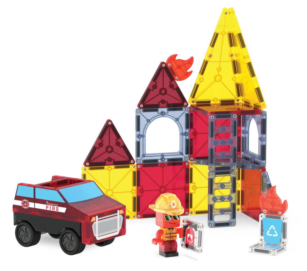 MAGNA-TILES - Fire Station - 27 stuks