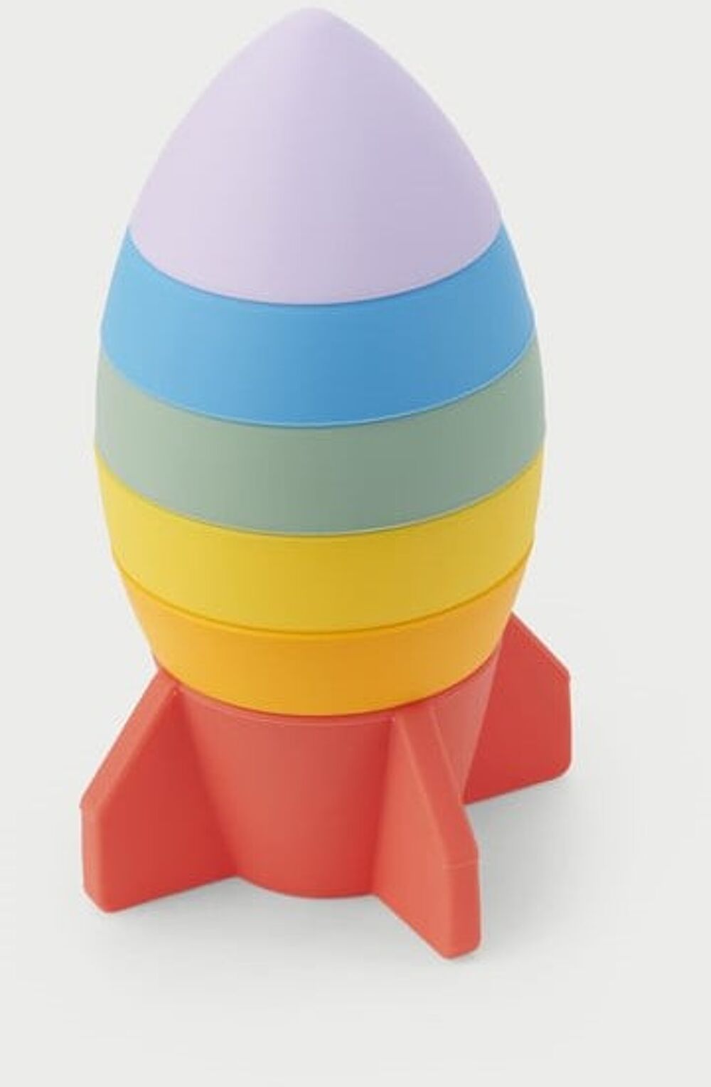 Tickit Silisoft Stapelbare Raket (Regenboog)